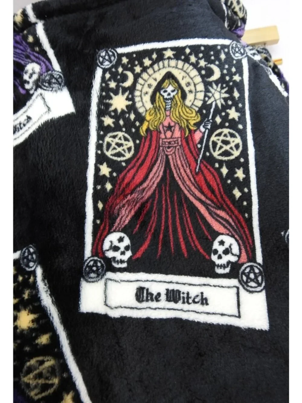 Halloween The Witch Tarot Card Throw Blanket 60x70 Gothic Occult Bewitched NWT